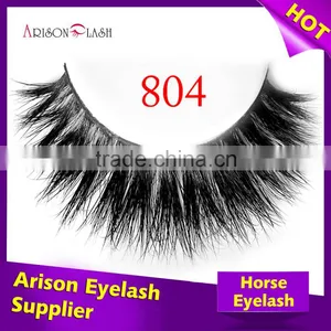 Custom Logo Real Horse Fur Eyelashes Private Label Horse False Eyelashes Custom Eyelash Packaging thumbnail-1