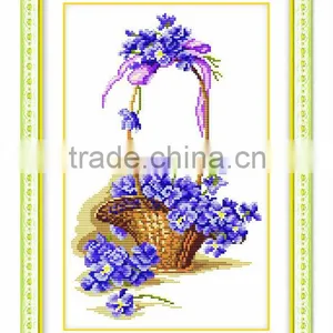 Flowers DIY Embroidery 100% Precisely Printed Cross Stitch Kits thumbnail-1