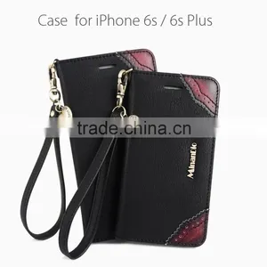 Premium PU Book Style Flip Cover Case With Card Slots for IPhone 6 thumbnail-1