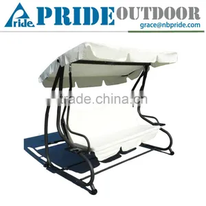 Entertainment Leisure High Quality Luxury Patio 3 Seat Adult Outdoor Garden Swing thumbnail-1