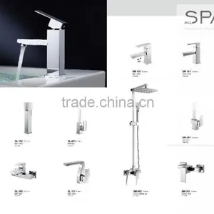 New High-end Chrome Washing Sink Mixer Brass Sanitary Faucet thumbnail-3