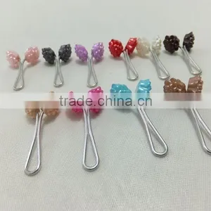 2016 New Hot Design Muslim Colorful Flower Hijab Safty Pin Metal Scarf Clip Wholesale PDJ0122 thumbnail-2