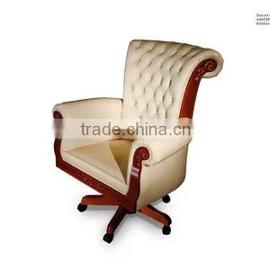 Classic Arab Design Office Furniture Solid Wood Office Desk and Chair European Style Bookcase thumbnail-4