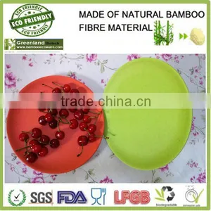 New Fresh Color Fruit Plate ,custom Design Hot Plate,bamboo Fibre Dish Set thumbnail-1