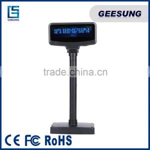 2 Iines Custmer Display-Serial 9600 Bps Display-VFD Pole Display Green Color thumbnail-1