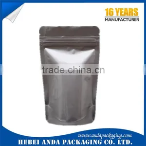 Printed Aluminum Foil Coffee Bag With Valve/ Foil Zip Lock Bag Stand up Pouch With Zipper thumbnail-4