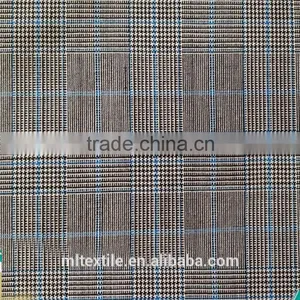 High Quality Plaid Wool Fabric / Worsted Suit Fabric Clothing Fabric thumbnail-1