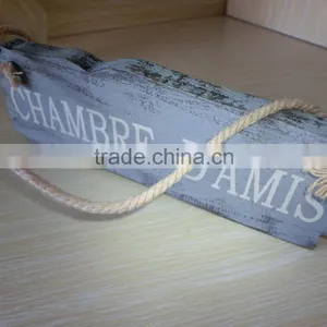 High Quality Solid Wood Vintage Wooden Signs Brand Floodwood Double Side Wooden Words Sign thumbnail-5