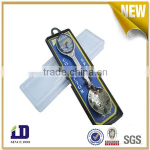 Custom Metal Souvenir Spoon With Plastic Spoon Holder thumbnail-1