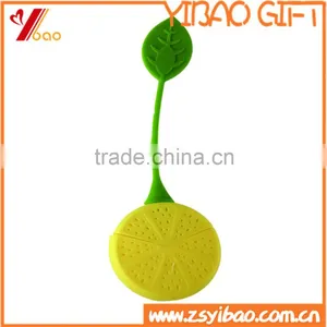 Food Grade Lemon And Sun Flower Shape Silicone Tea Infuser With Leaf thumbnail-2