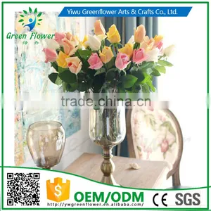 Greenflower 2016 Wholesale Real Touch Latex PU Gemstone Rose China Artificial Flowers Rose for Wedding Decoration thumbnail-1