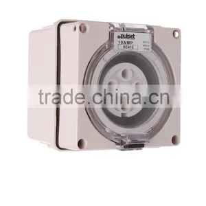 Three Phase 4 Round Pin Socket 50A (Resistive Orange) thumbnail-1