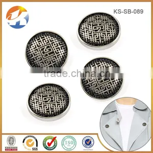 Good Fashion Metal Decorative Engraved Snap Button For Coats thumbnail-3