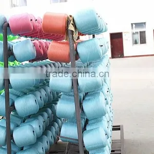 Our Factories 20 Years'experience Good Price Pink Polyester Spun Yarn thumbnail-6