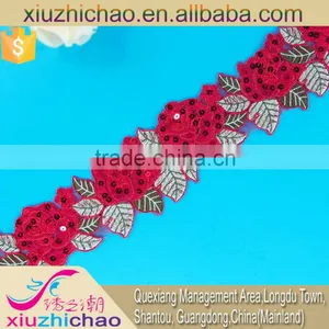 T0270-4a(2.4)many Colors Embroidery Trimming Lace With Sequin thumbnail-2