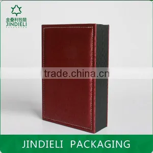 High Quality Leather Jewelry Lid and Base Box Packaging thumbnail-3