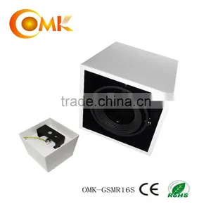MR16/GU10 Surface Mounted Wihte or Black LED Grille Light Housing thumbnail-1