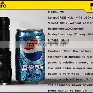 High Lumen Sos Waterproof Led Folashlight thumbnail-3