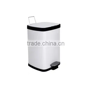 Square Stainless Steel Trash Can Pedal Bin thumbnail-2