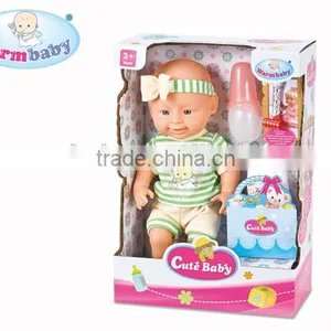 12 Inch Pee Baby Doll With Drinking and Play the Air Whistle thumbnail-1