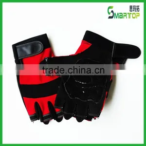 China Competive Price Red Fingerless Sports Bicycle Gloves thumbnail-5