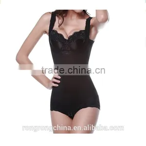 Women's Lace Bodyshaper Corset Body Briefer Bodysuit Slimming Shapewear thumbnail-1