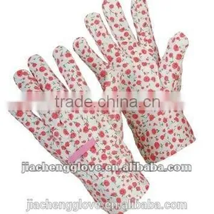 Garden Gloves Flower , Canvas Gloves thumbnail-1