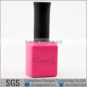 Square 15ml Gel Polish Empty Bottle With Long Black Cap thumbnail-1