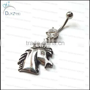 Wholesale Cute Horse Navel Belly Button Rings Piercing Body Jewelry thumbnail-1