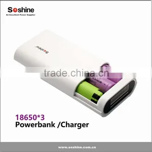New Released Soshine E5 3-slot 18650 Battery Power Bank Charger thumbnail-2