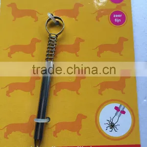 Groom Tweezers Pet Flea Dog Cat Eliminate Mite Tick Remover Acari Tool NEW thumbnail-1