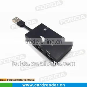 Slim Usb 2.0 Hub Combo Card Reader Driver With Usb Cable thumbnail-1