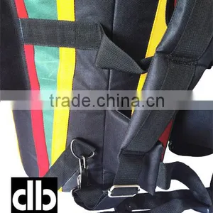African Djembe Drums Gig Bags Nylon Pro Black Red-Yellow-Green Stripe thumbnail-3