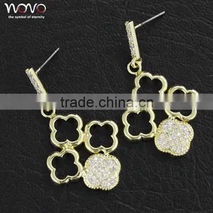 Custom Yellow Gold Plated Brass Earring Jewelry thumbnail-1