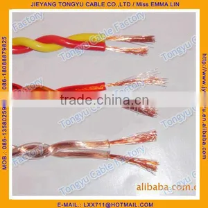 Transparent Twined Speaker Wire Clear Twist Wire thumbnail-1