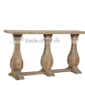 Vintage Recycled Wood Plank Concole Table thumbnail-3