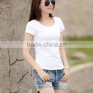 100% Cotton Blank Trendy Women o Neck Design You Own t Shirt thumbnail-3