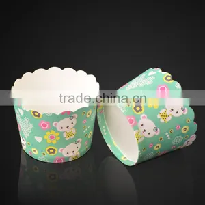 JM147 BAKEST High Temperature Resistance Medium Bear Pattern High Quality Baking Cake Paper Cups thumbnail-4