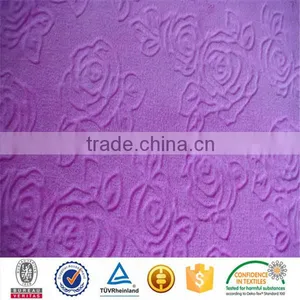 Flower Design Solid 3D Embossed Velvet Fabric thumbnail-6