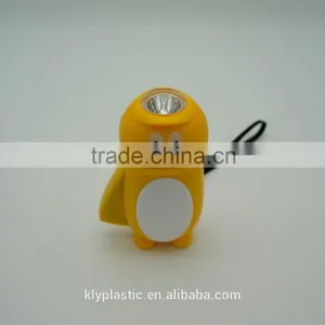 ABS Rechargeable Duck-shaped Kids Hand Pressing Led Flashlight thumbnail-2