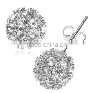 Woman Gold Plated 18k Ball Stud Earrings Jewelry Fashion Supplier's Choice thumbnail-6