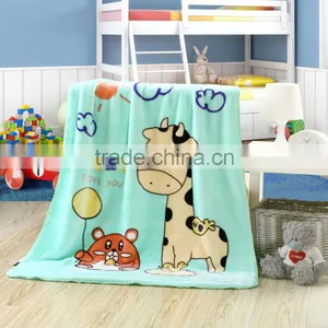 10 Years Experience Fire Retardant Airplane Blanket Suede Fabric Printed Blanket thumbnail-5