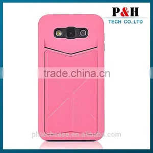 2015 New Fashion Multifunctional With Card Holder Wholesale Leather Case For Samsung Galaxy e7 thumbnail-1