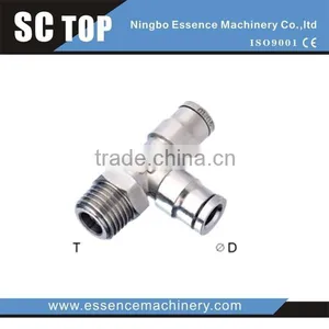 MPH Brass Connection Pneumatic Elbow Hose Connector Quick Push in Air Fittings thumbnail-3