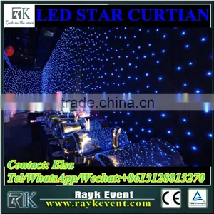 High Quality DMX Control LED Star Curtain LED Star Cloth LED Fabric for Sale thumbnail-1