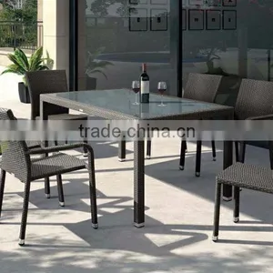 Evergreen Wicker Furniture - Outdoor Wicker Dining Set thumbnail-1