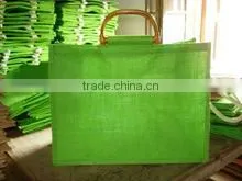 Promotional Jute Bag With Cane Handle thumbnail-1