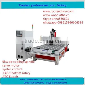 Woodworking Linear ATC Automatic Tool Change TJ1325-8 Cnc Router thumbnail-1