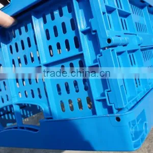 600x400x280mm Ventilated Storage Collapsible Foldable Plastic Crate thumbnail-4
