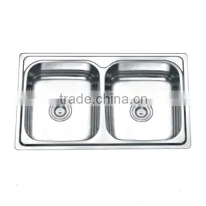 New Style Double Bowl Stainless Steel Sink /Utensil Sink /Kitchen Basin Sink thumbnail-1